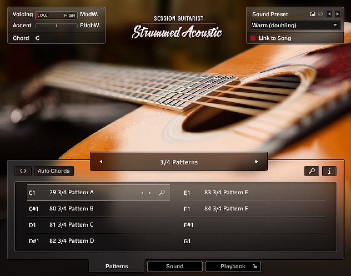 Strummed acoustic